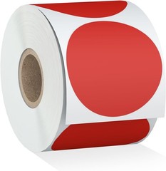 2″ 750 Labels Circle Direct Thermal Stickers Labels Roll Compatible Wi