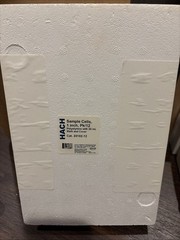 HACH SAMPLE CELLS 1” PK/12 POLYSTYRENE W/25ML MARK&COVER CAT 24102-12