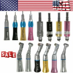 Dental slow low speed straight /contra angle/ air motor handpiece 2/4 holes USA