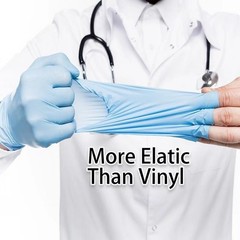 100pcs Disposable Nitrile Gloves Powder-Free Latex-Free Medical Home Use