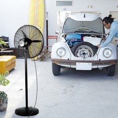 20″ High Velocity Industrial Pedestal Fan, 5000CFM Oscillating Fan With 4-Speeds