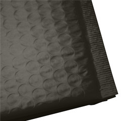 AirnDefense #000 4×8″ Black Poly Padded Envelopes Shipping Bubble Mailers