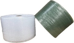 3/16″ x 400′ x 12″ Clear & Recycled Small Bubble Cushioning Padding Roll 400FT