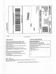 500pcs Half Sheet Shipping Labels w/receipt