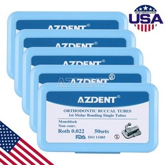 50Sets Dental Orthodontic Buccal Tubes Roth.022 1st Molar Bondable Non-Conv Mono