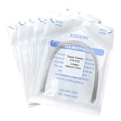 AZDENT Dental Orthodontic Super Elastic Niti Arch Wire Rectangular Natural Form