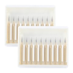 AZDENT 10 Pcs Dental Carbide Trimming & Finishing Burs FG/7406/7408/7901/7902