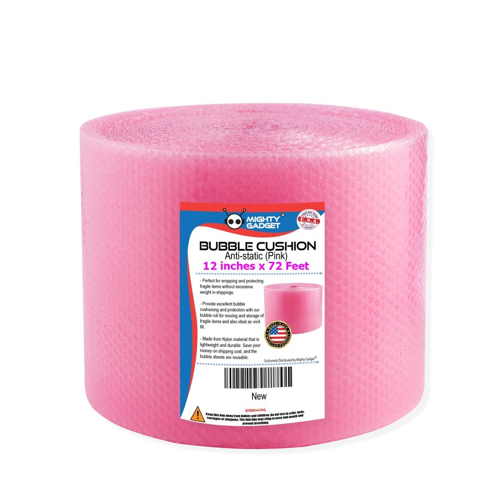 Small Bubble Cushioning Wrap Anti-Static Roll 72 ft x 12” Wide