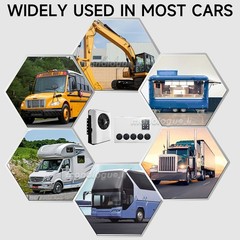 12V DC 12000 BTU Split Parking Air Conditioner Fast Cooling for RV Truck Vans US