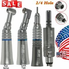 NSK Style Dental Slow Low Speed Handpiece Straight Contra Angle Air Motor 2/4H
