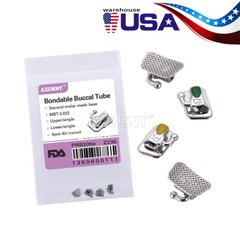 AZDENT Dental Ortho Bondable Buccal Tube 1st Molar Non-conv MBT /Roth.022