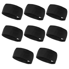 8 Pcs Unisex Chef Hats for Men Women Adult Adjustable Kitchen 6-8, Black