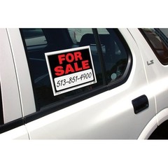 15 In. x 19 Inch Size Weatherproof Plastic Auto FOR SALE Sign Durable Sell Car