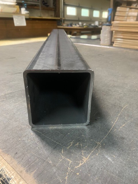 1/8″ Wall (0.125″) x 3″ x 3″ Steel Square Tube x 36″ Long, A-500 Grade B