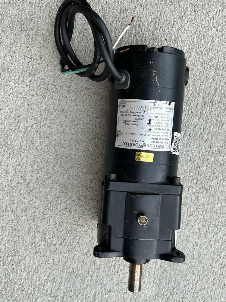FMH Conveyor 007003 DC Motor 500 RPM 180VDC DS-6055SGN-KO (KB) Comes As Shown