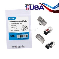 AZDENT Dental Ortho Bondable Buccal Tube 1st Molar Non-conv MBT /Roth.022