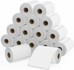 Fanfold 4 X 6 Direct Thermal Labels White Perforated Shipping Labels, 1000 Label