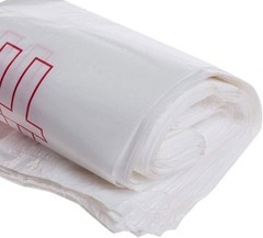 Bulk 100 Plastic Grocery Bags with Handles – Perfect for Small Business & Retail