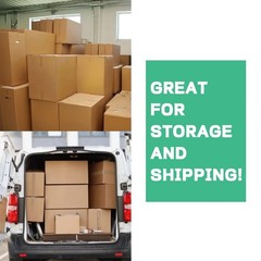 Shipping Boxes 14 x 12 x 4 inches, 10-20 Count | For Moving, Mailing, Packaging