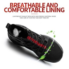 Lightweight Safety Shoes Men Work Shoes Steel Toe Roofing Shoes Indestructible