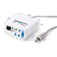 AZDENT Dental Brushless LED Electric Micro Motor 4 Holes 1:1/1:5/16:1 E-Type