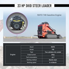 HY12C FREE SHIP/unloading Mini Excavator 1.2Ton 13.5hp Gas EPA Engine+Rake+Auger