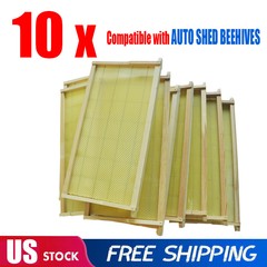 Bee Hive Frames 10 Bee Foundation Deep Bee Hive Wax Foundation with Wire