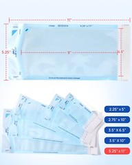 JMU Dental Medical Self Seal Pouch Bag Sterilization Pouches 5.25*11″ 2000 Count
