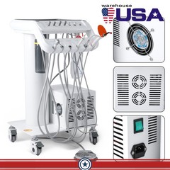 360° Swivel Dental Hygiene Prophy Handpiece Air Motor 4 Holes W/ 4:1 Nose Cone