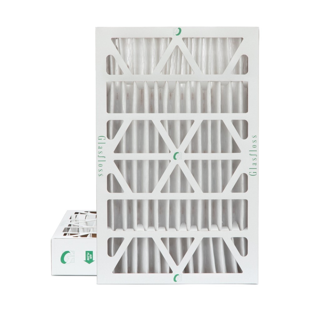16x25x4 MERV 13 Air Filters by Glasfloss. 2 Pack (Actual Depth: 3-3/4″)