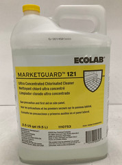 Ecolab Marketguard 121 All Purpose Cleaner, Concentrated Chlorinated, 2.5 Gal