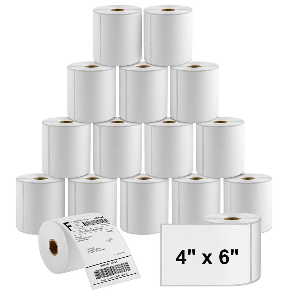 4″x6″ Direct Thermal Shipping Labels 250/Roll 450/Roll 500/Roll for Zebra Rollo