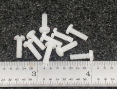 4-40 X 3/8″ SCREW PAN HEAD SLOT NYLON PLASTIC – 100 pcs