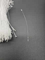 1000 Clear 5″ Manual Security Loop Tagging Fasteners Lock Pin Tag Cable Tie