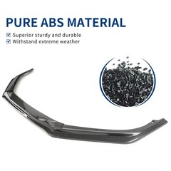 Front Bumper Lip GT Style for Honda Accord Sedan 2021-2022 ABS Carbon Fiber 3Pcs