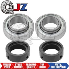 [2-Pack] CSA208-24 Cylindrical Bearing Insert w/ Eccentric Collar 1-1/2 in Bore