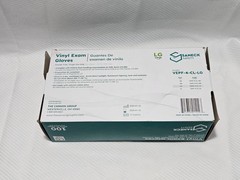 Sanek Vinyl Exam Gloves Large Clear Powder Free (3-Boxes, 300ct)