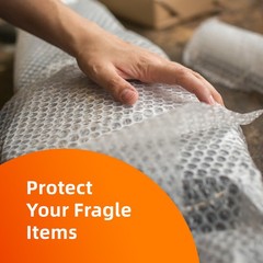 2 Rolls 3/16″ Bubble Cushion Wrap 30’x12″ Wide Each Roll Perforated Every 12″