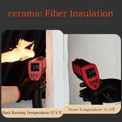 12×24 Ceramic Fiber Blanket Fireproof Insulation 2400°F Heat Shield
