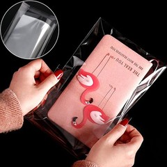 400Pcs Clear Plastic Self Sealing Bags with Hang Hole Resealable Large,