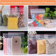 ProLine® 500 6×9 Clear Zip and Lock Plastic Zipper Poly Locking Reclosable Bags