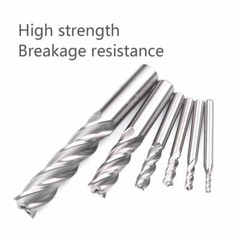 6pc HSS CNC 4 Flute Spiral Bit End Mill Cutter 1/8 3/16 1/4 5/16 5/8 1/2″ in US