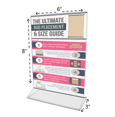 6″W x 8″H Sign Holder Top Load Double Sided Menu Countertop Frame