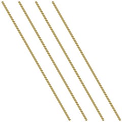 3/16 Inch Brass round Rod, 4PCS Brass round Rods Lathe Bar Stock, 3/16 Inch in