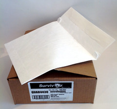 Box of 100 Survivor QUAR4430 Tyvek Expansion Mailers 10 x 13 x 2″ Open Side NEW