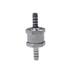 1/4″ Fuel Check Valve One Way Inline Non Return Diesel Gasoline Black 6mm 2Pcs