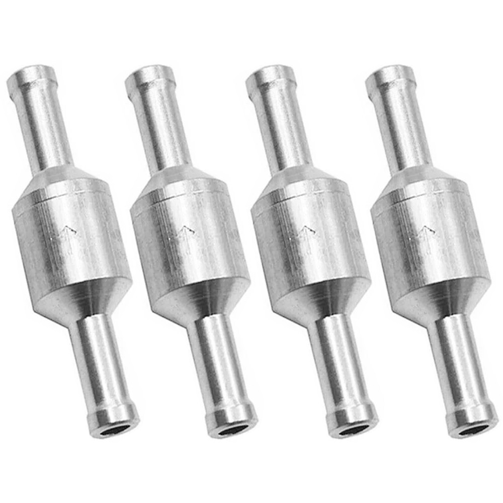 4x 8mm Inline One-way Non-return Check Valve Auminium Fuel Water Gas Air Vacuum