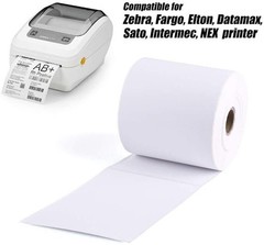 4 Rolls 4×6 Direct Thermal Shipping Labels – 250 per roll – 1000 labels