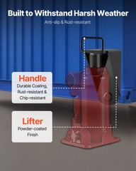 VEVOR 1-Pack Shipping Container Jack Lug with Handle Storage Leveler Booster