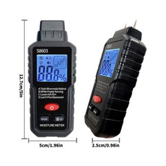 Digital LCD Wood Moisture Meter Detector Tester Wood Firewood Paper Cardboard。